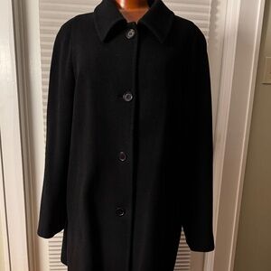 Black Inciso Vintage hip-length Coat